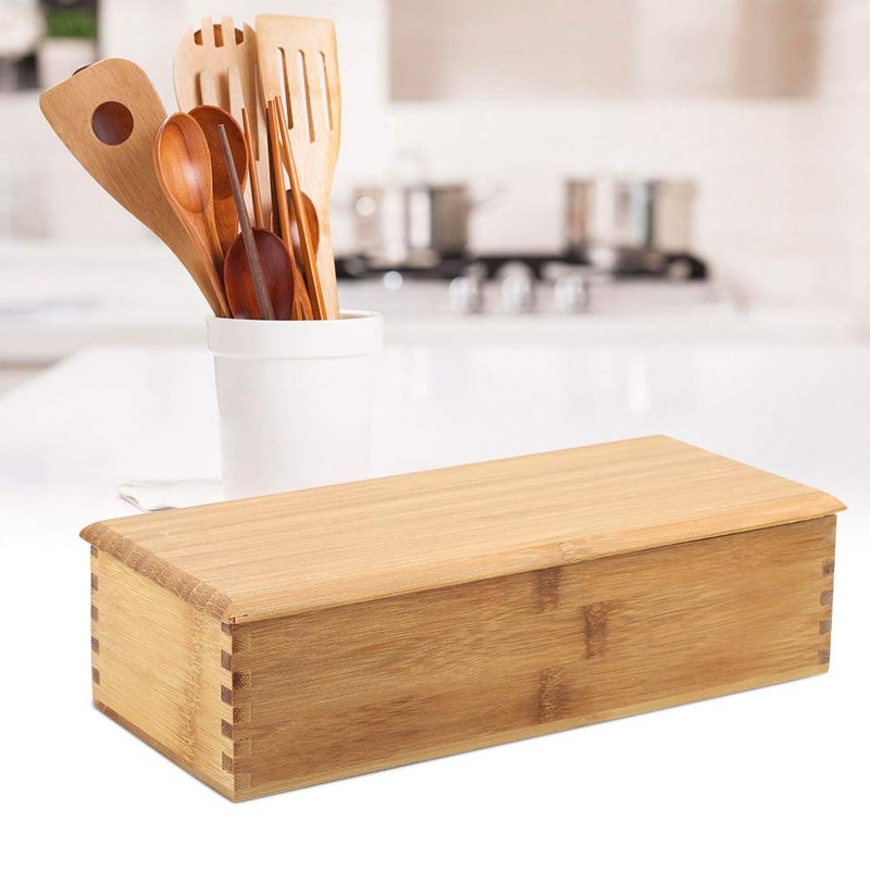 TOPINCN Chopsticks Box Tableware Spoon Cage Cutlery Storage Box- Flatware Organizer - Image 5